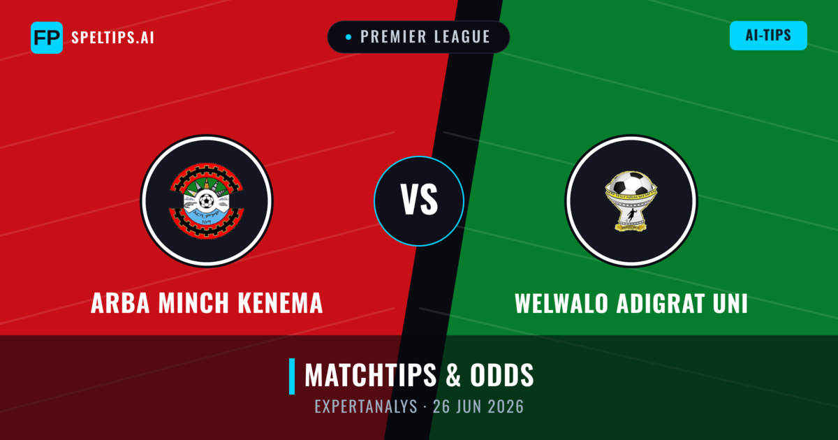 Arba Minch Kenema vs Welwalo Adigrat Uni — matchtips och förhandstitt