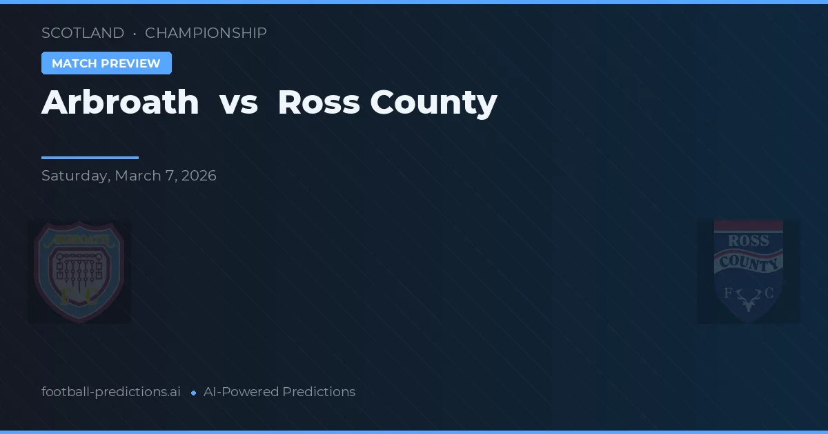 Arbroath vs Ross County — matchtips och förhandstitt