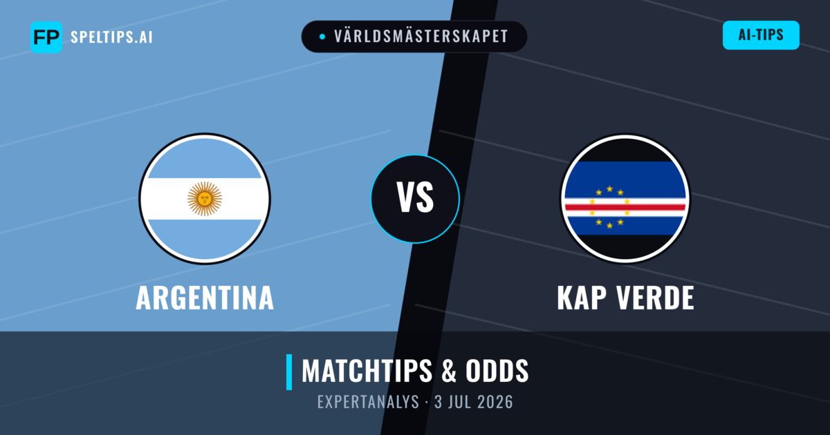 Argentina vs Kap Verde — matchtips och förhandstitt