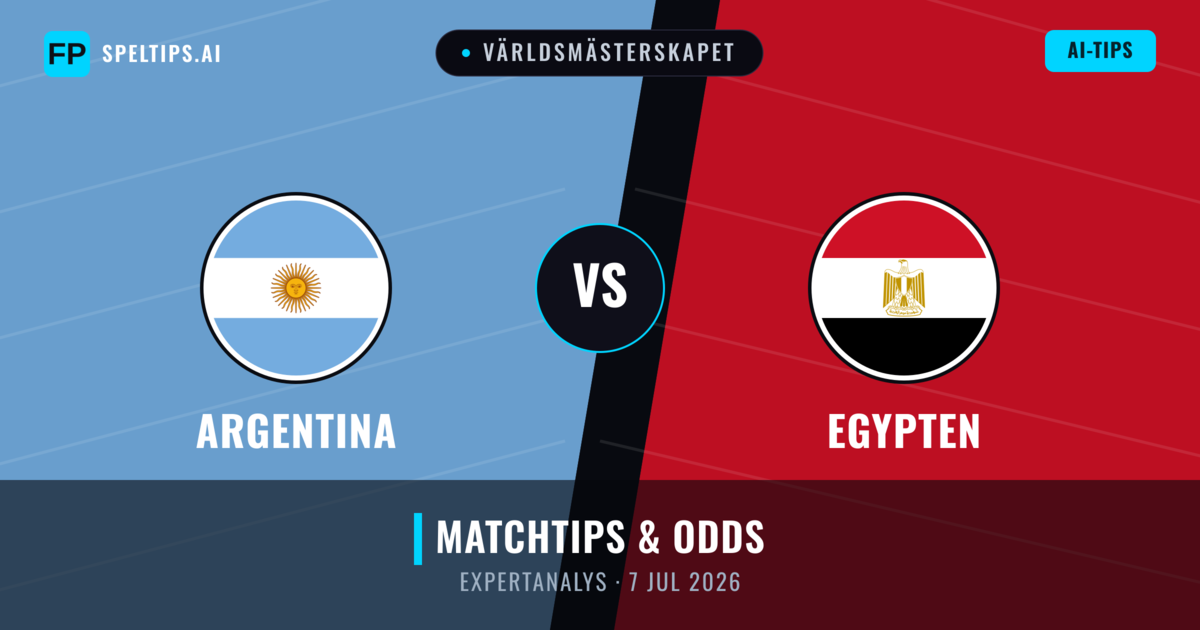 Argentina vs Egypten — matchtips och förhandstitt