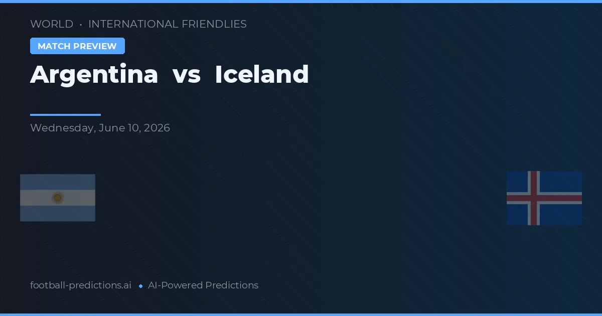 Argentina vs Island — matchtips och förhandstitt