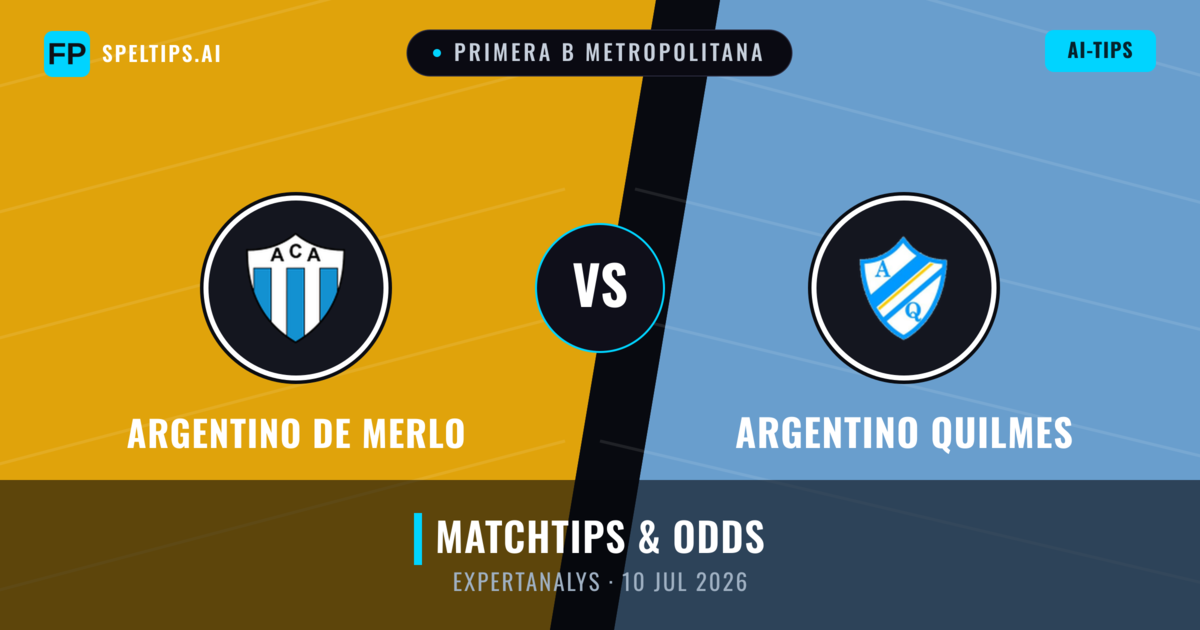 Argentino de Merlo vs Argentino Quilmes — matchtips och förhandstitt