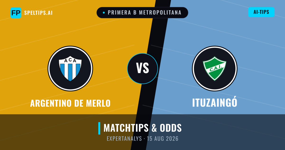 Argentino de Merlo vs Ituzaingó — matchtips och förhandstitt
