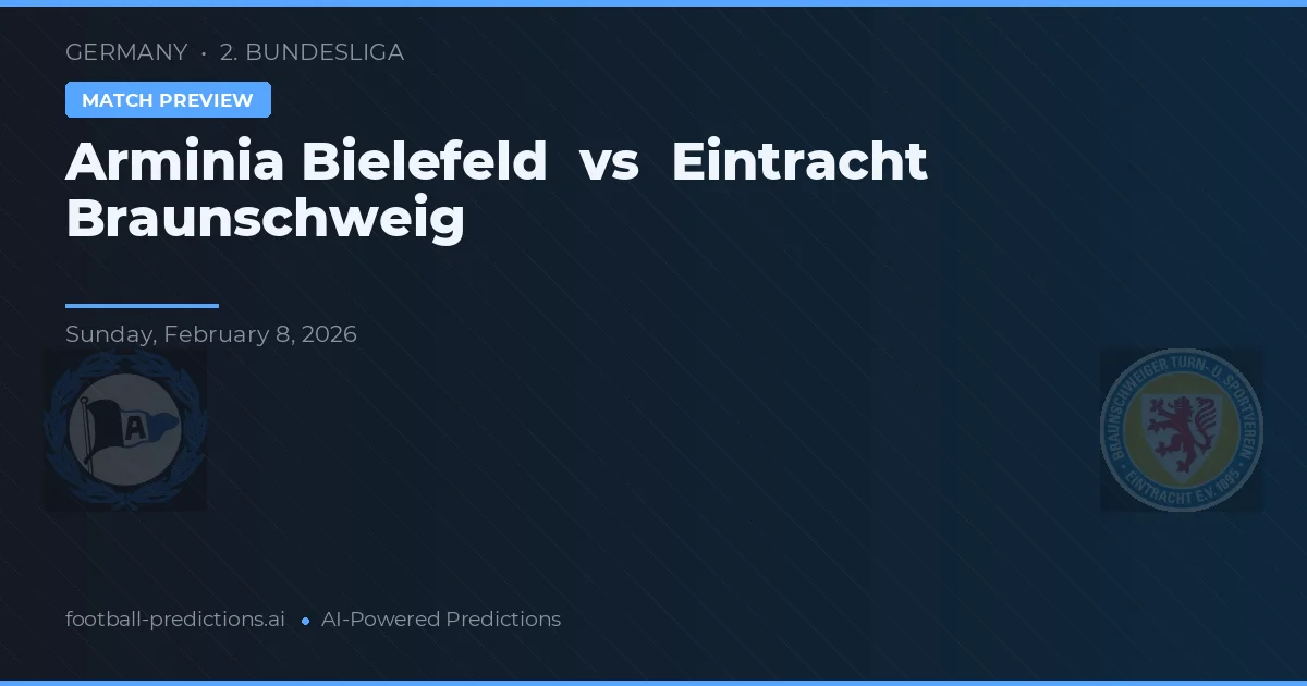 Arminia Bielefeld vs Eintracht Braunschweig — matchtips och förhandstitt