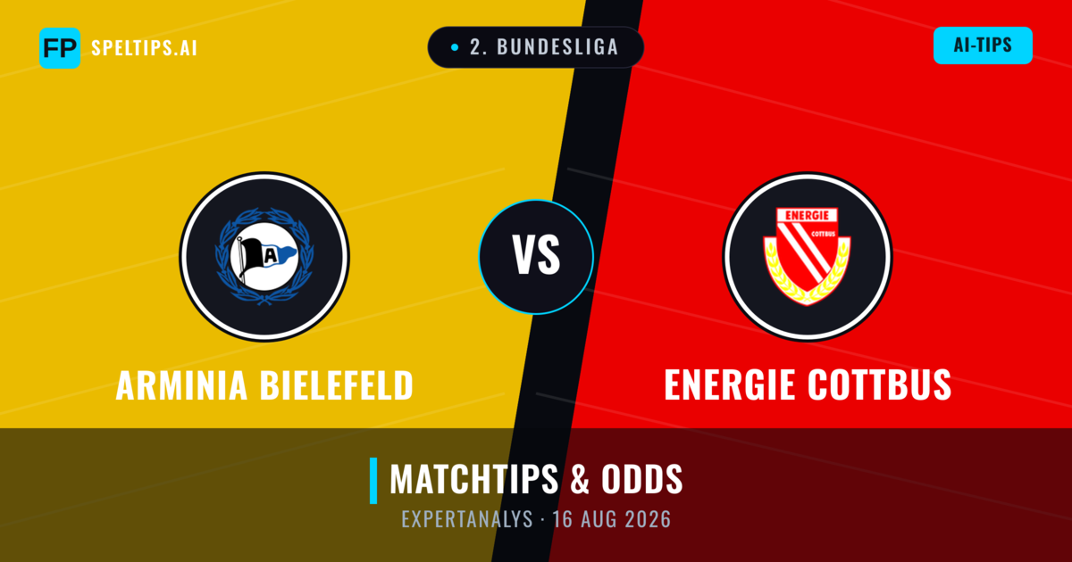 Arminia Bielefeld vs Energie Cottbus — matchtips och förhandstitt