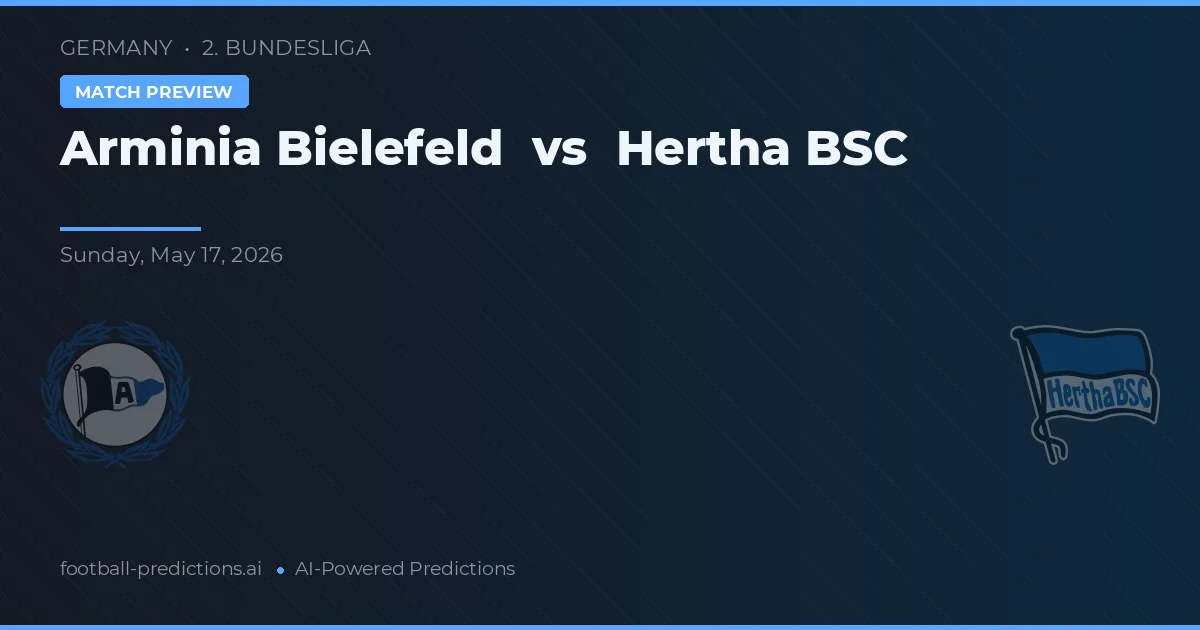 Arminia Bielefeld vs Hertha BSC — matchtips och förhandstitt