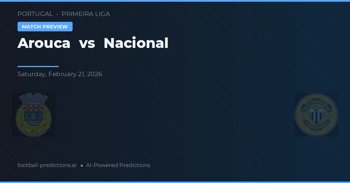 Arouca vs Nacional — matchtips och förhandstitt