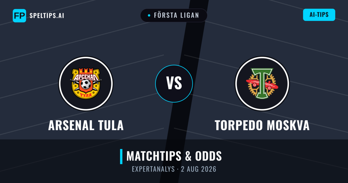 Arsenal Tula vs Torpedo Moskva — matchtips och förhandstitt