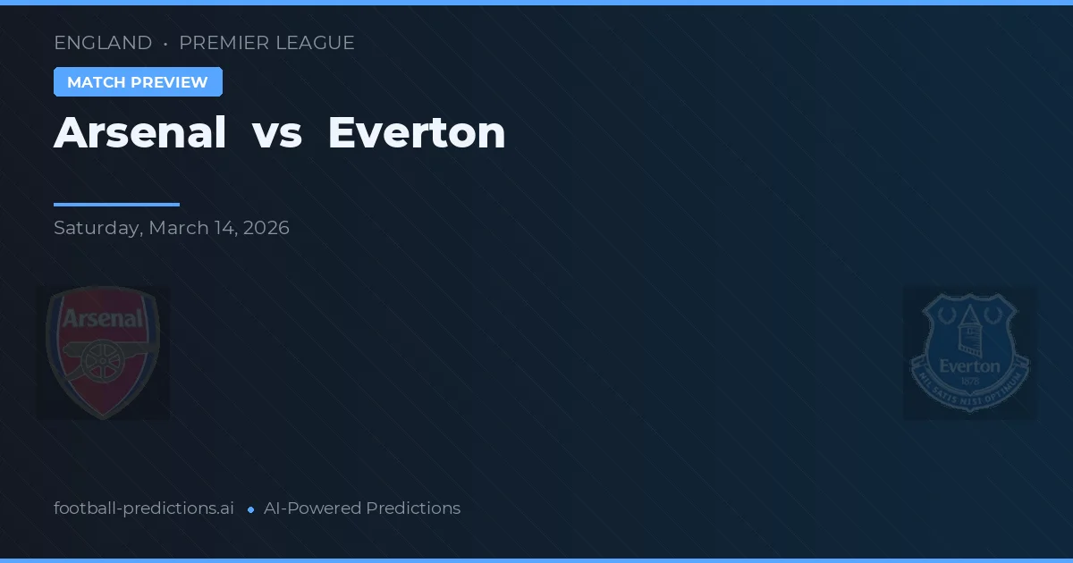 Arsenal vs Everton — matchtips och förhandstitt