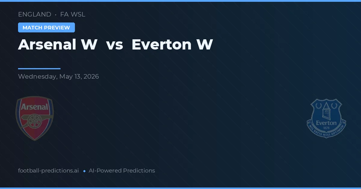 Arsenal W vs Everton W — matchtips och förhandstitt