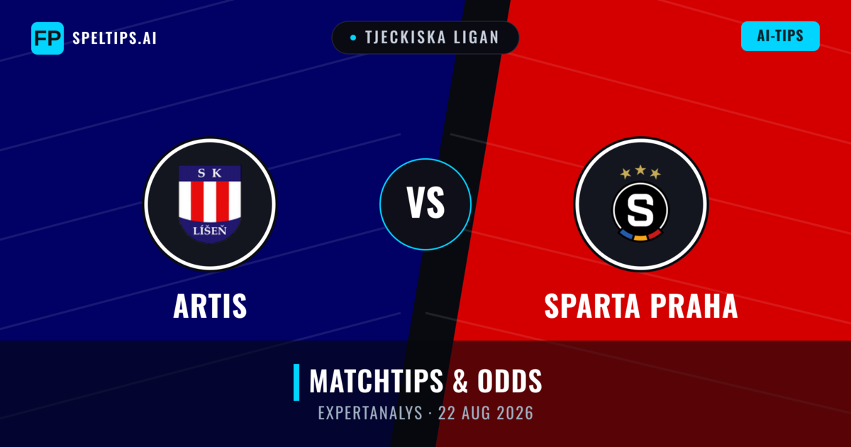 Artis vs Sparta Praha — matchtips och förhandstitt