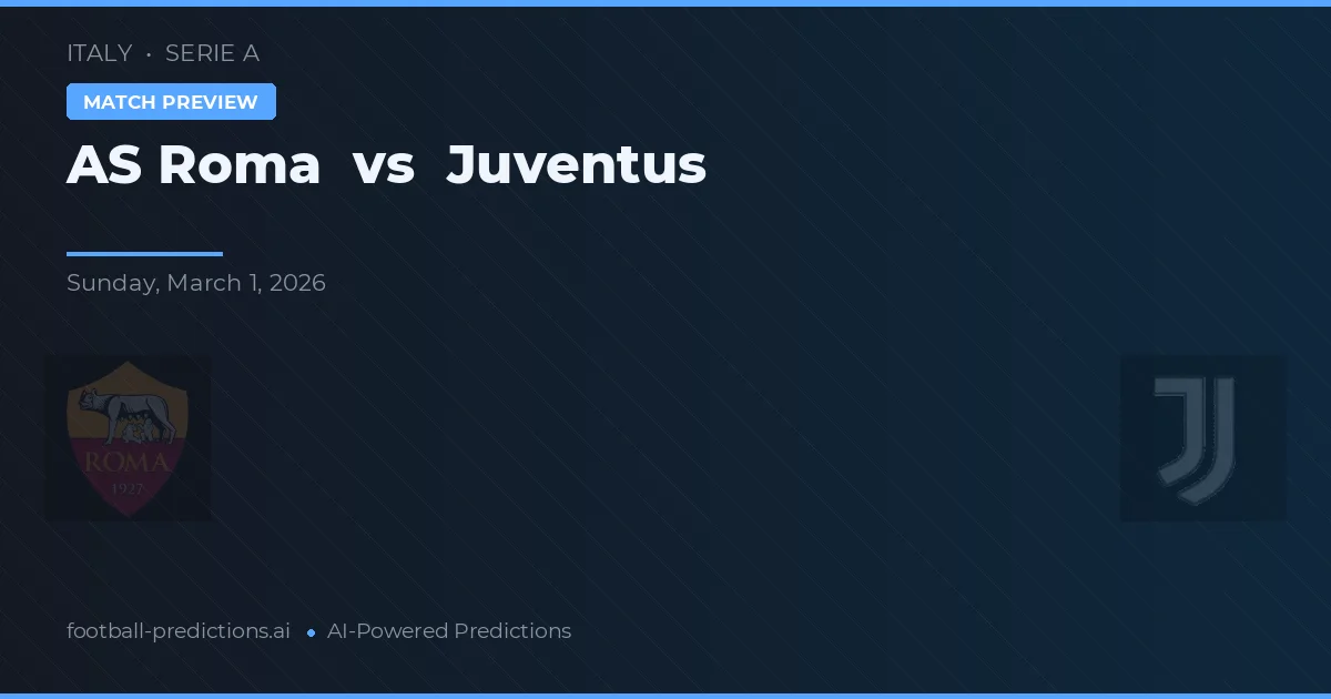 AS Roma vs Juventus — matchtips och förhandstitt