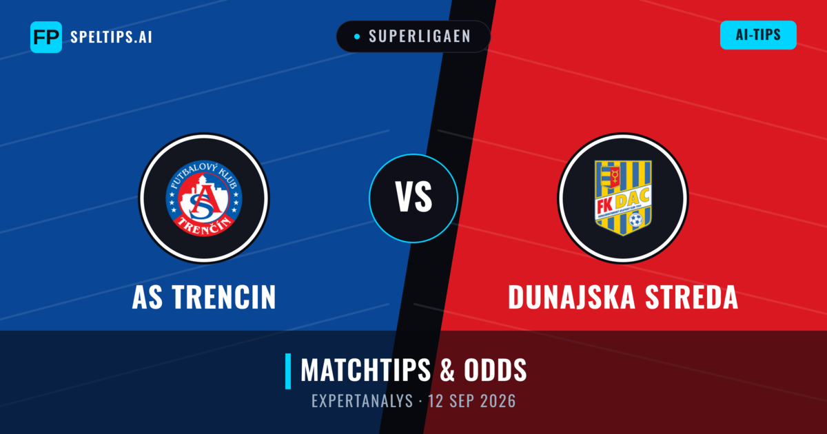 AS Trencin vs Dunajska Streda — matchtips och förhandstitt