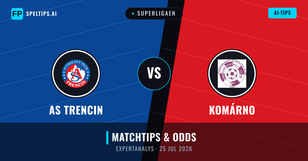 AS Trencin vs Komárno — matchtips och förhandstitt