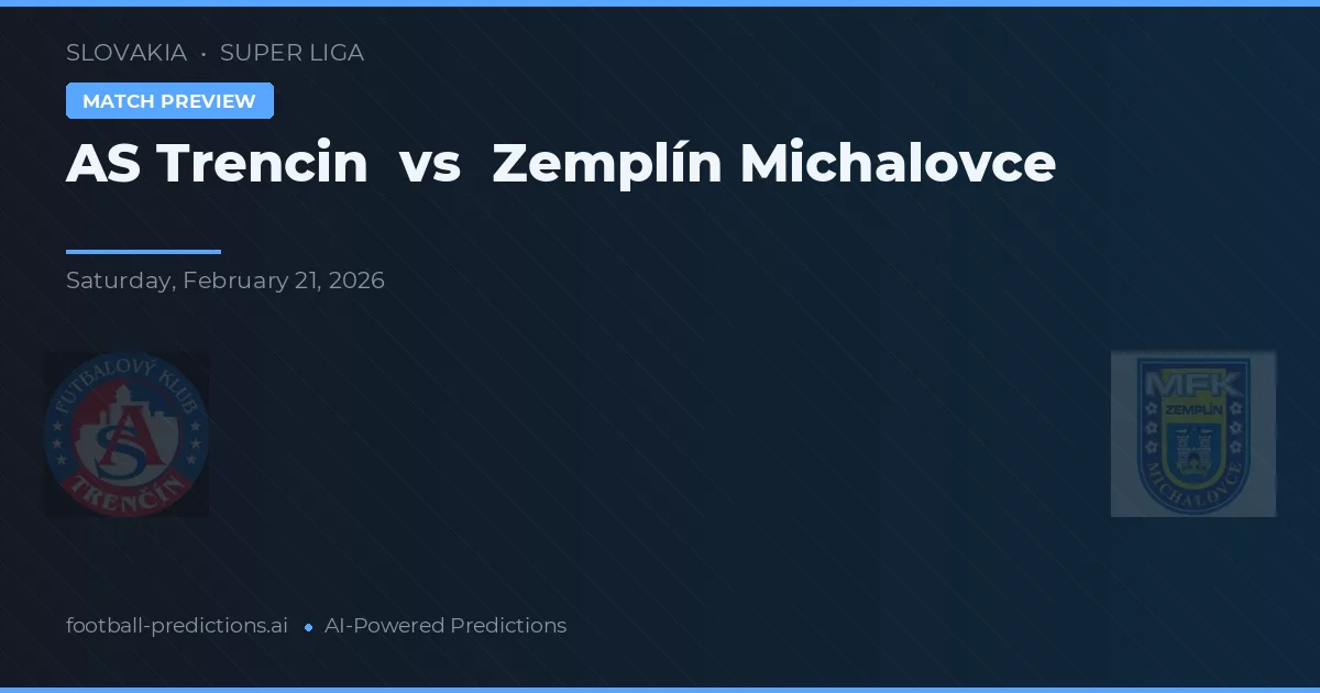 AS Trencin vs Zemplín Michalovce — matchtips och förhandstitt