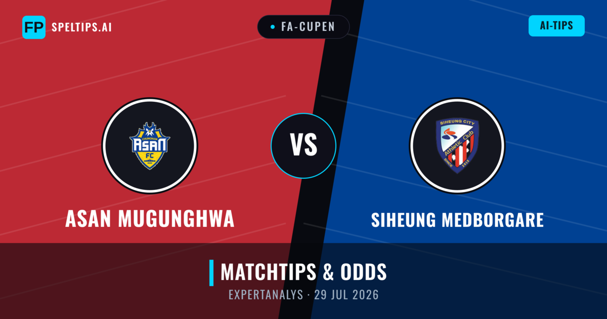 Asan Mugunghwa vs Siheung Medborgare — matchtips och förhandstitt