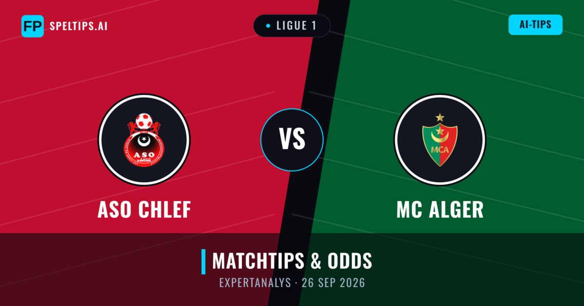 ASO Chlef vs MC Alger — matchtips och förhandstitt