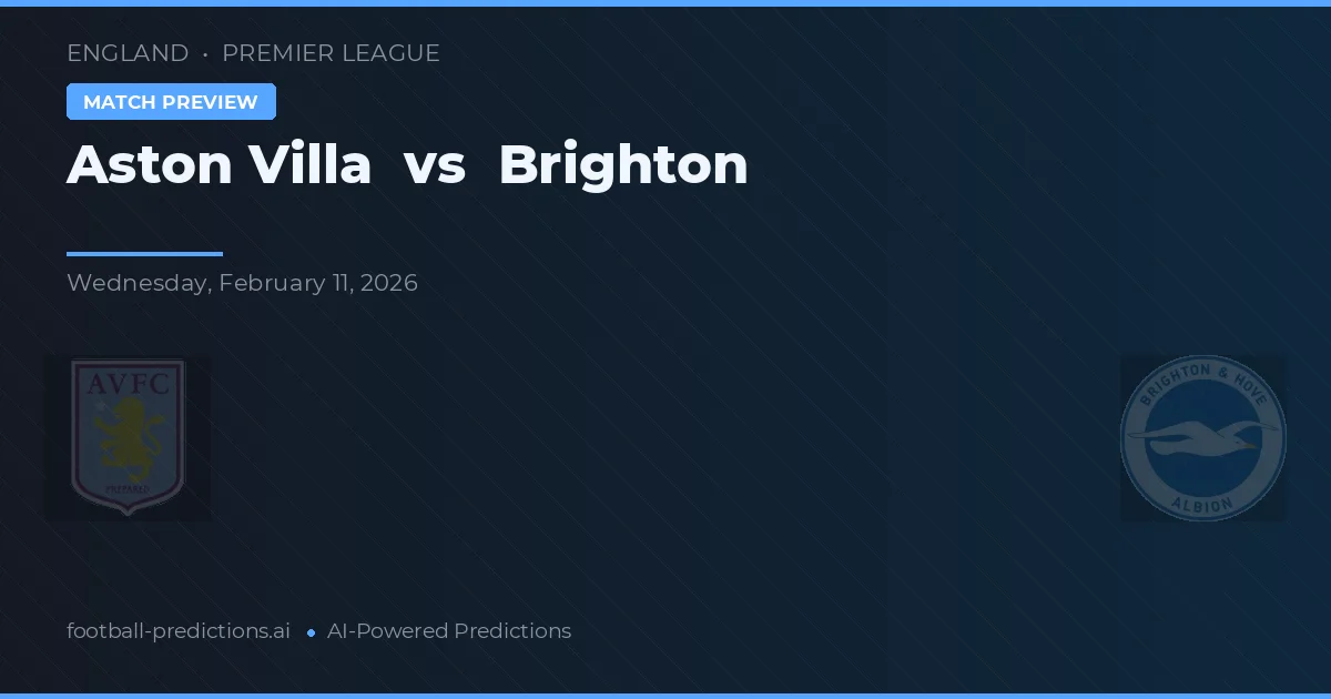 Aston Villa vs Brighton — matchtips och förhandstitt