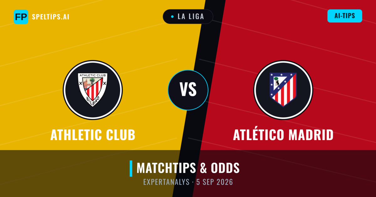 Athletic Club vs Atlético Madrid — matchtips och förhandstitt