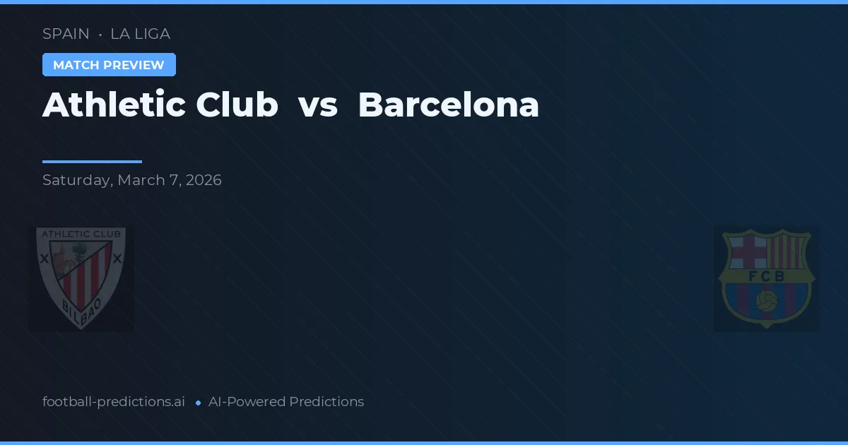 Athletic Club vs Barcelona — matchtips och förhandstitt