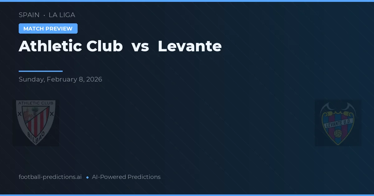 Athletic Club vs Levante — matchtips och förhandstitt