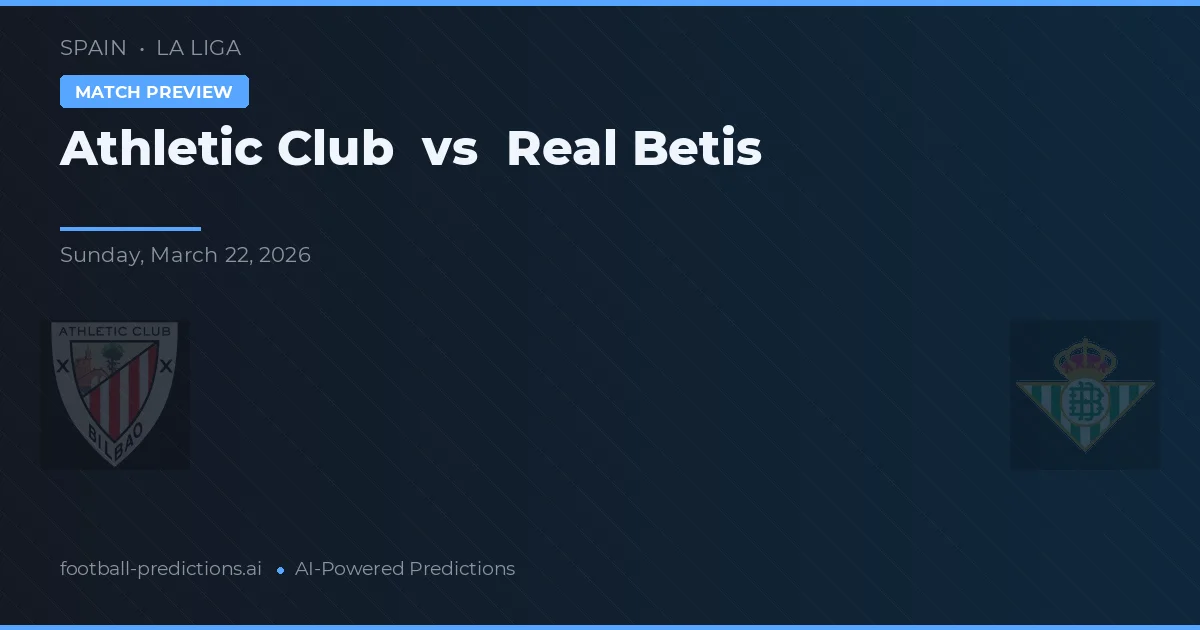 Athletic Club vs Real Betis — matchtips och förhandstitt