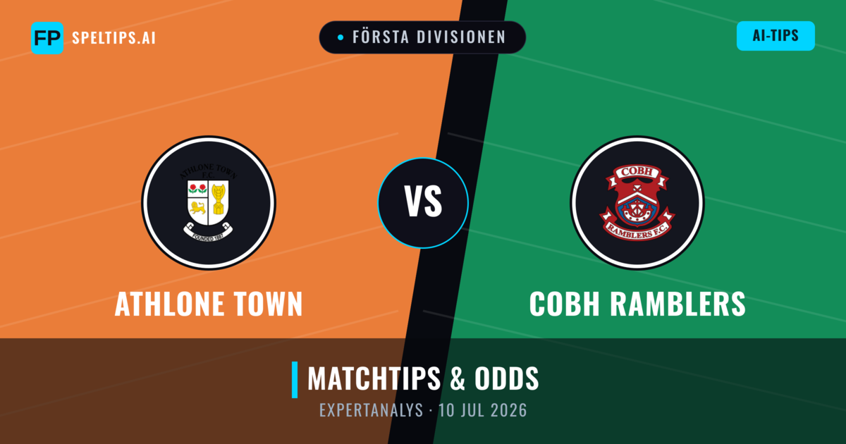 Athlone Town vs Cobh Ramblers — matchtips och förhandstitt