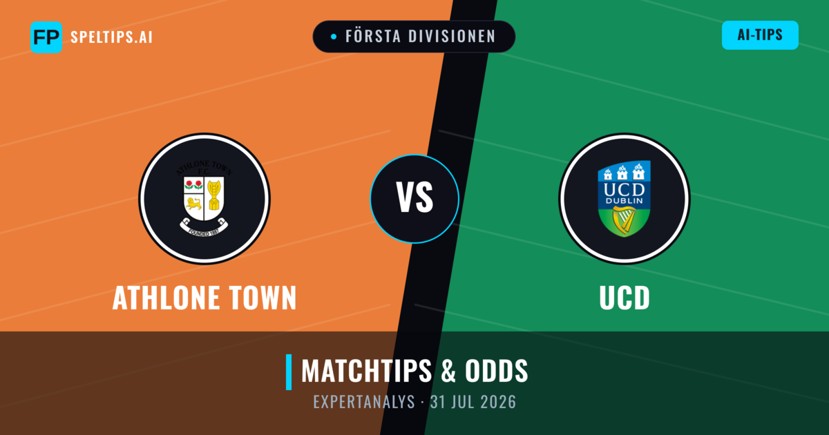 Athlone Town vs UCD — matchtips och förhandstitt