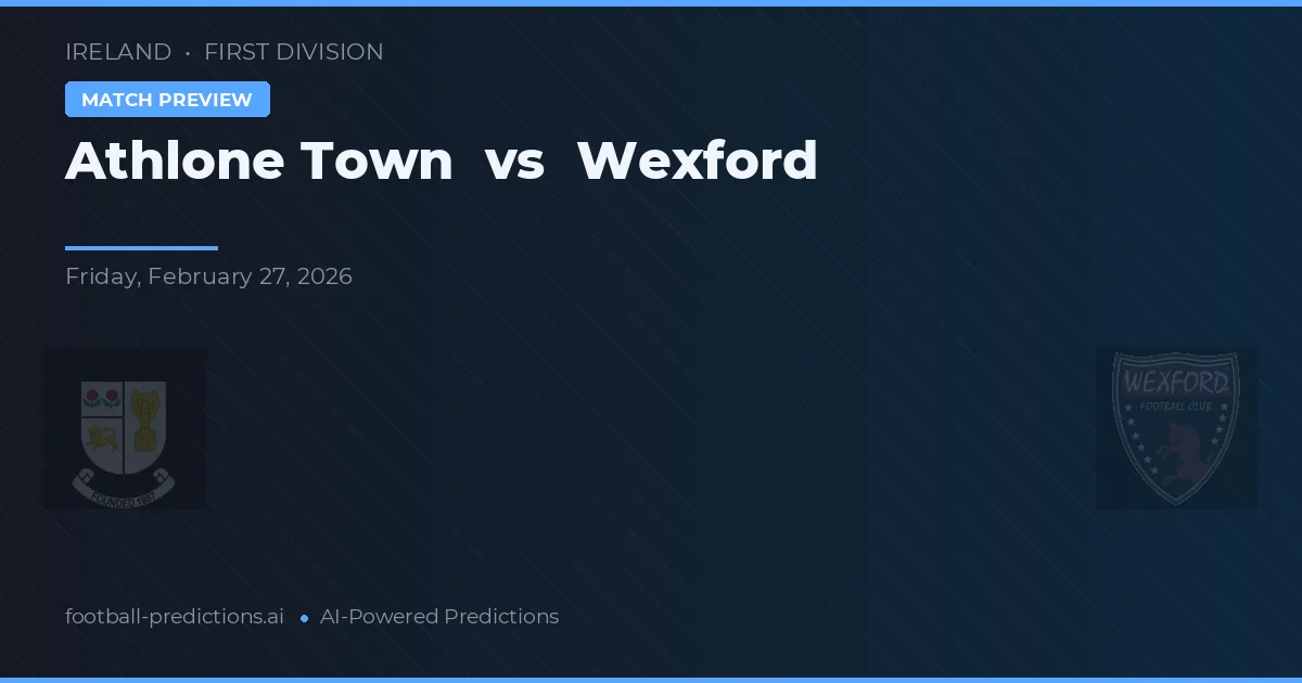 Athlone Town vs Wexford — matchtips och förhandstitt