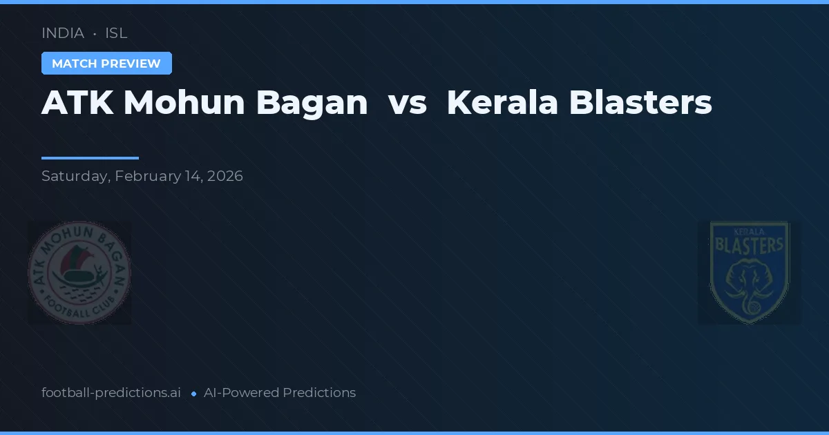 ATK Mohun Bagan vs Kerala Blasters — matchtips och förhandstitt