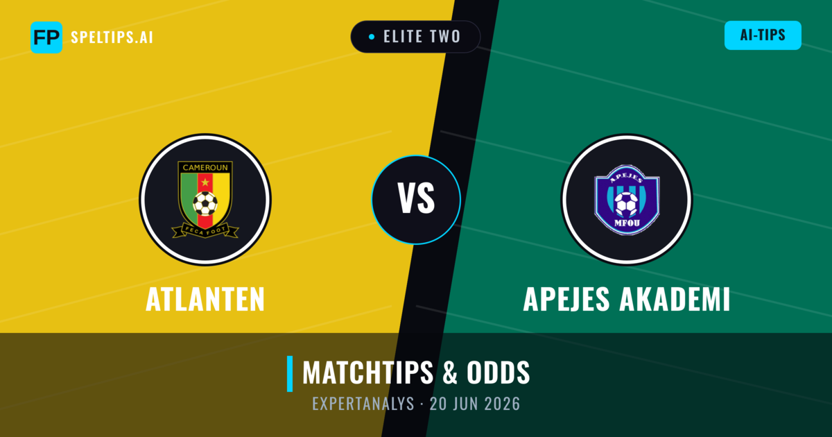 Atlanten vs APEJES Akademi — matchtips och förhandstitt