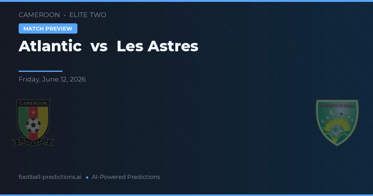 Atlanten vs Les Astres — matchtips och förhandstitt