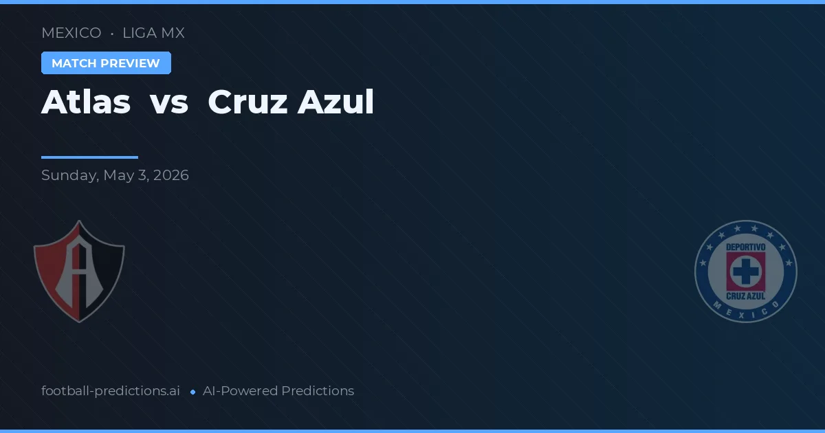 Atlas vs Cruz Azul — matchtips och förhandstitt