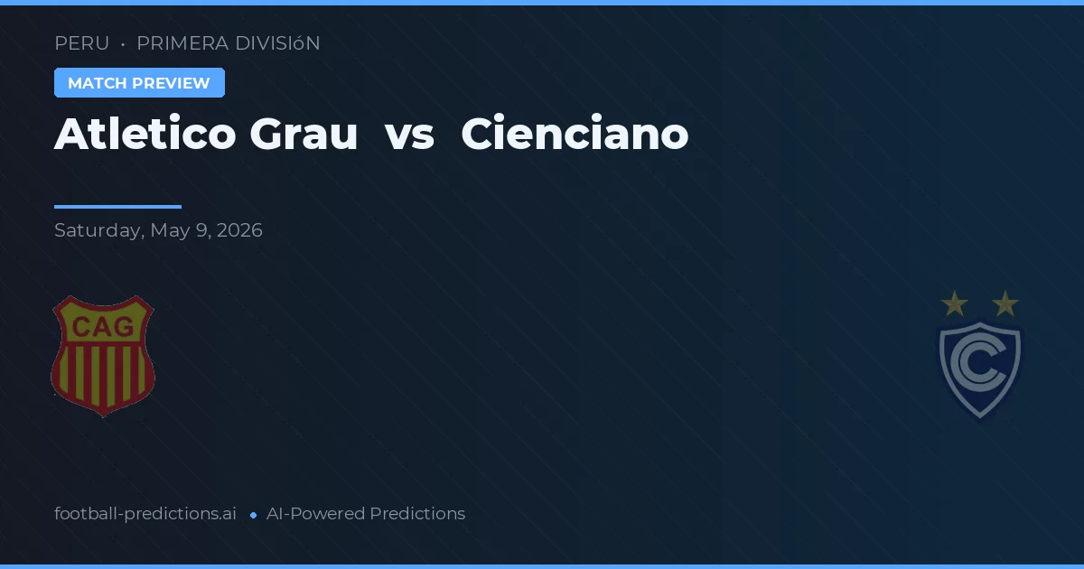 Atlético Grau vs Cienciano — matchtips och förhandstitt