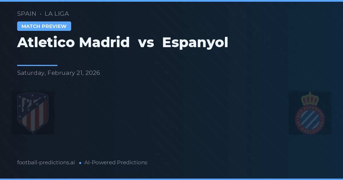 Atlético Madrid vs Espanyol — matchtips och förhandstitt