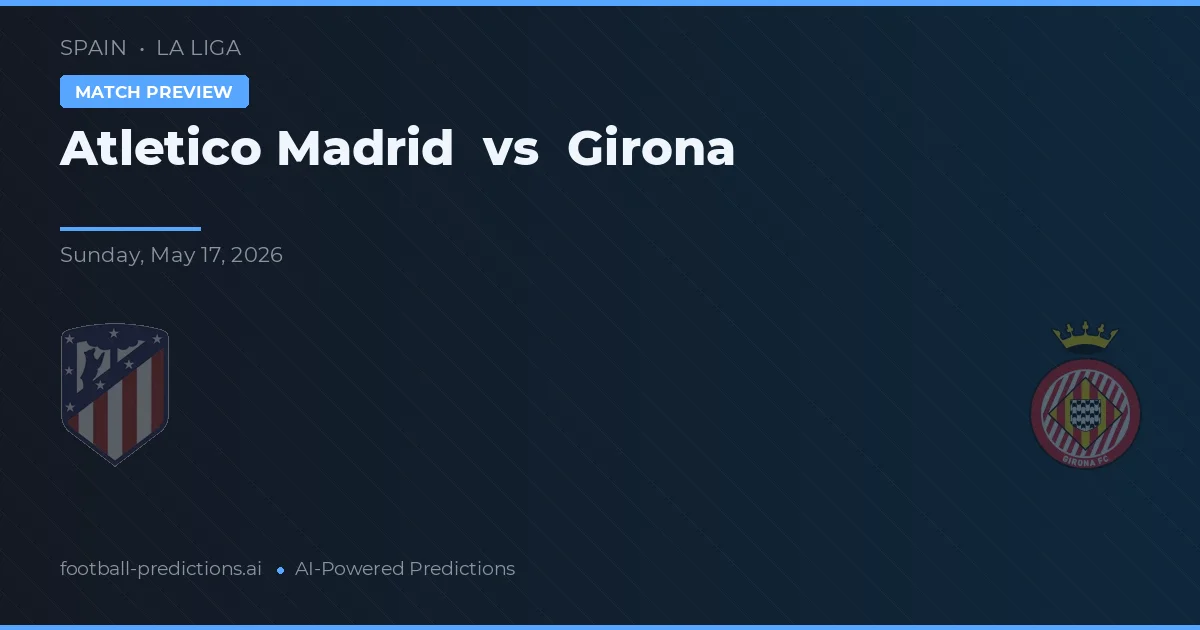 Atlético Madrid vs Girona — matchtips och förhandstitt