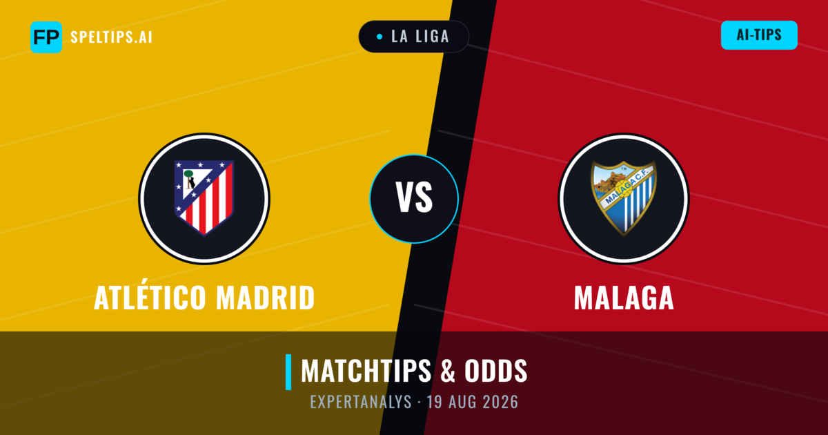 Atlético Madrid vs Malaga — matchtips och förhandstitt
