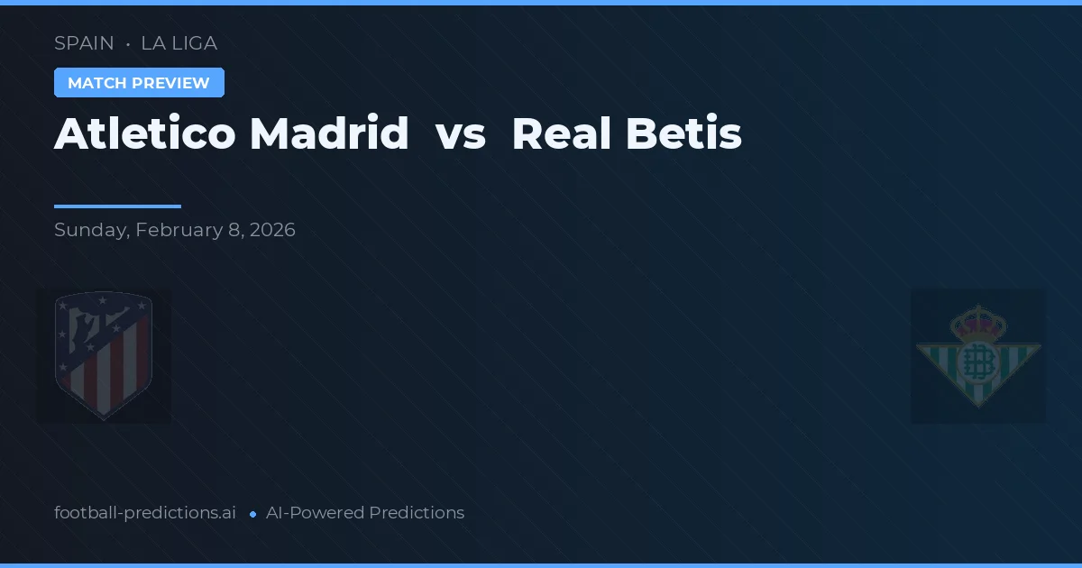 Atlético Madrid vs Real Betis — matchtips och förhandstitt