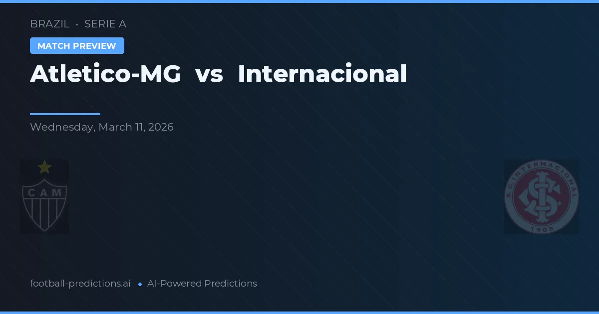 Atlético-MG vs Internacional — matchtips och förhandstitt
