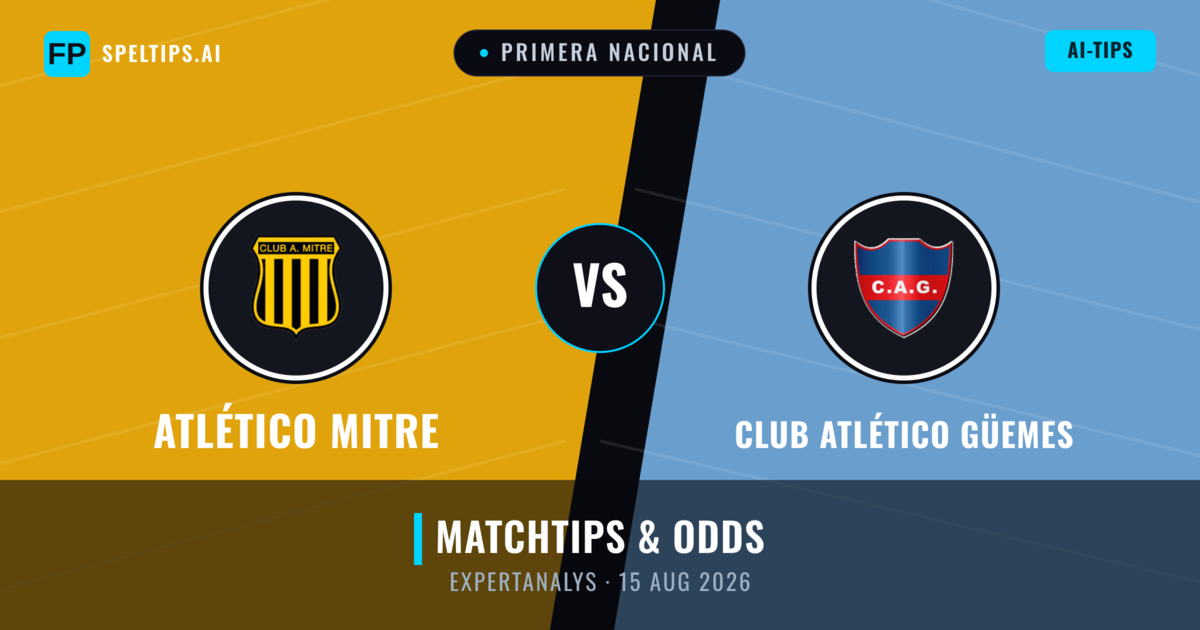 Atlético Mitre vs Club Atlético Güemes — matchtips och förhandstitt