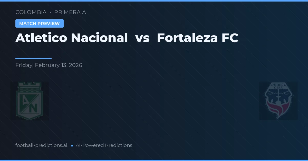 Atlético Nacional vs Fortaleza FC — matchtips och förhandstitt