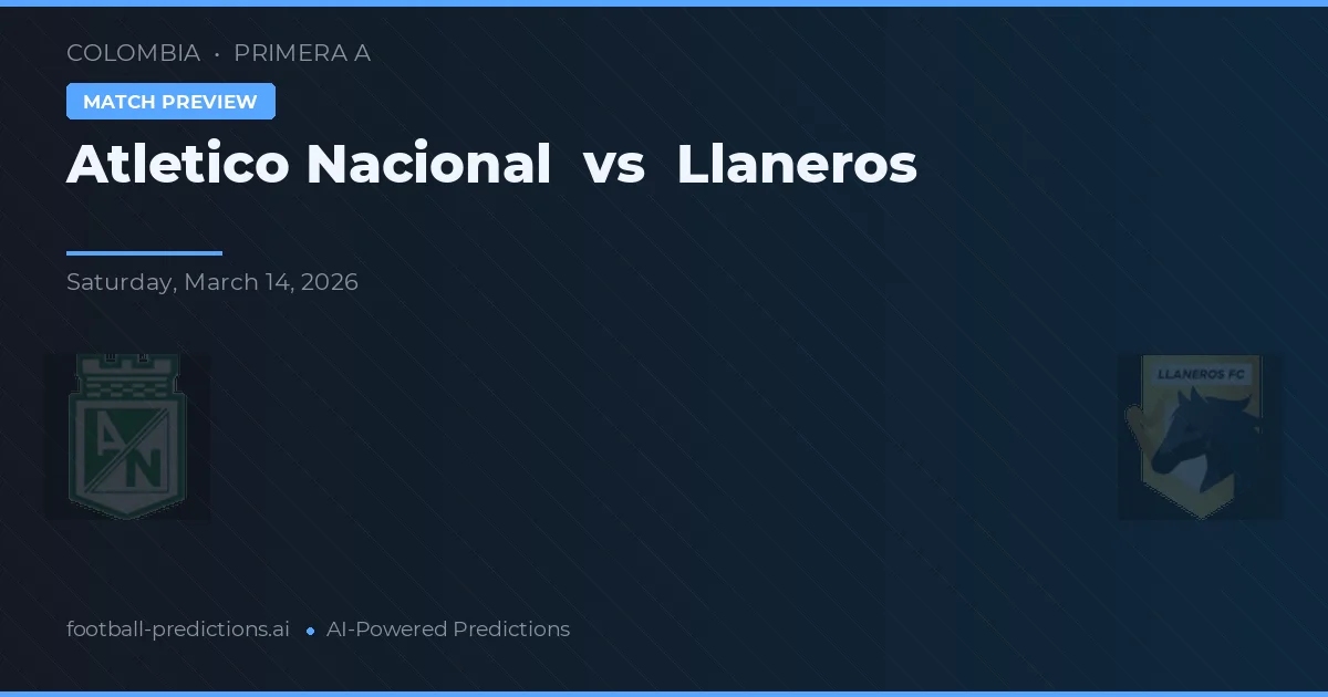 Atlético Nacional vs Llaneros — matchtips och förhandstitt