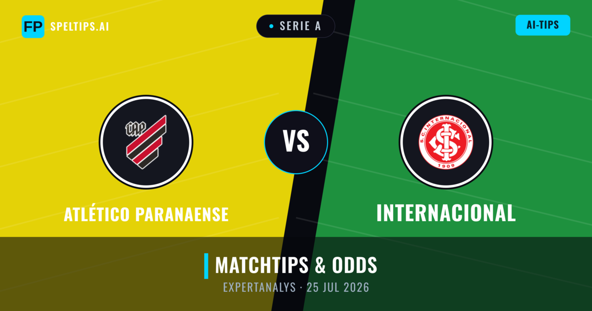 Atlético Paranaense vs Internacional — matchtips och förhandstitt
