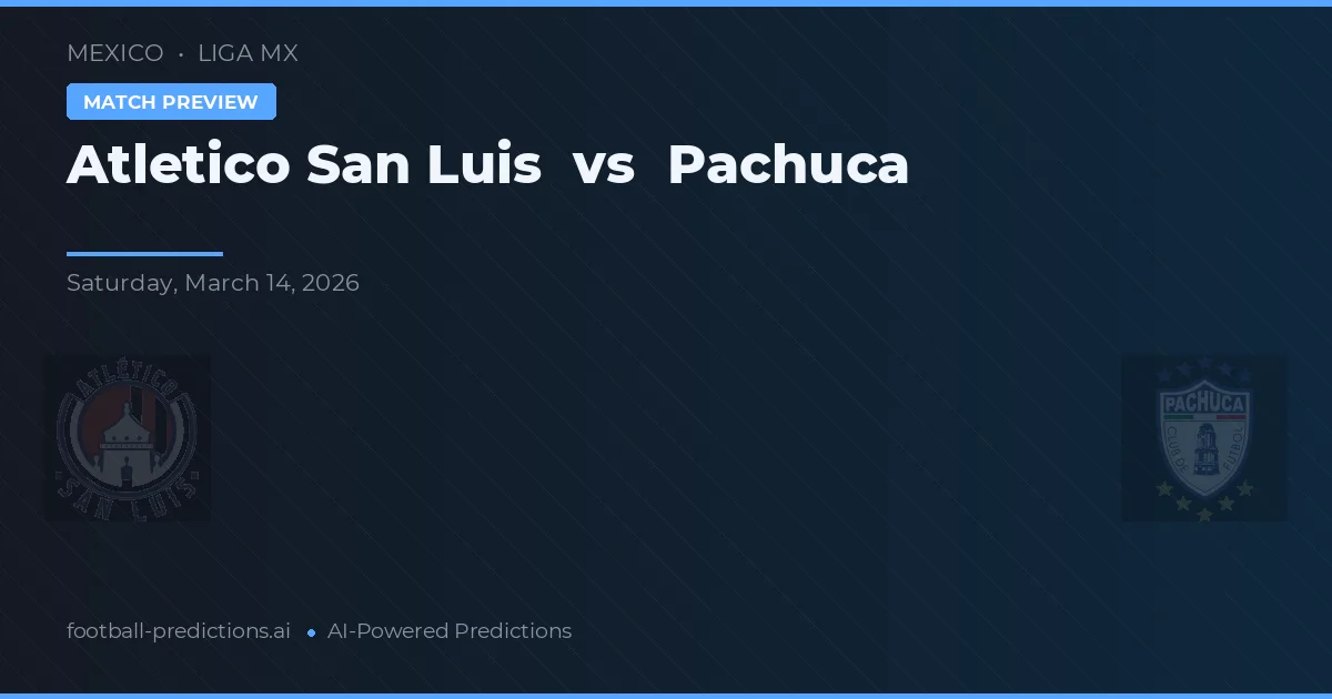 Atlético San Luis vs CF Pachuca — matchtips och förhandstitt