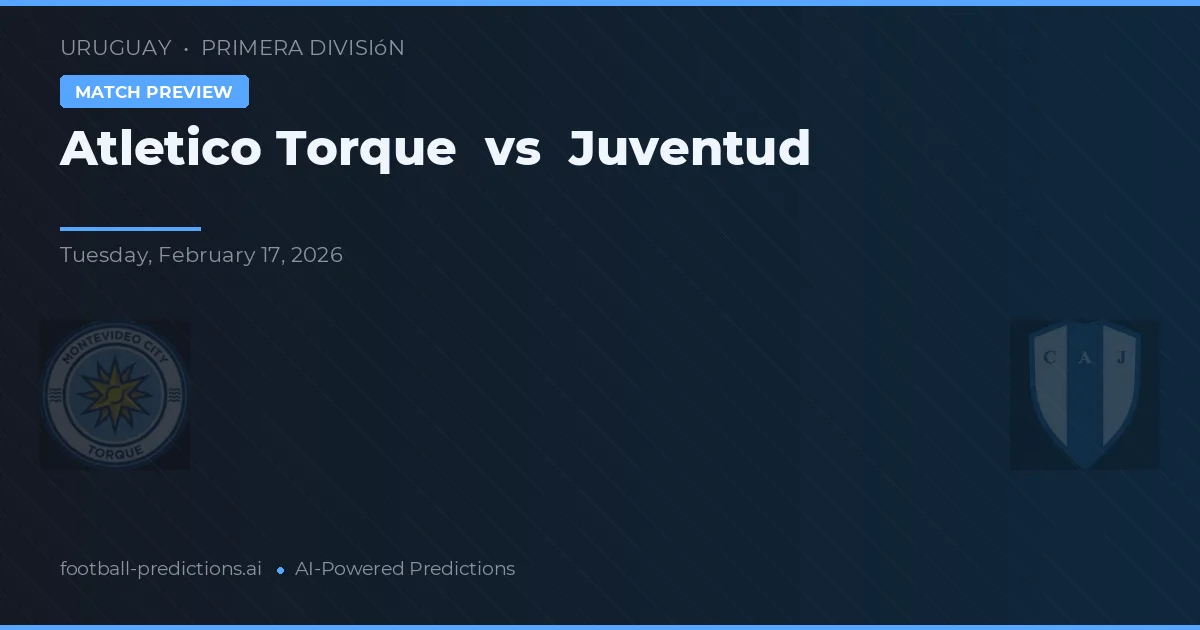 Atlético Torque vs Juventud — matchtips och förhandstitt