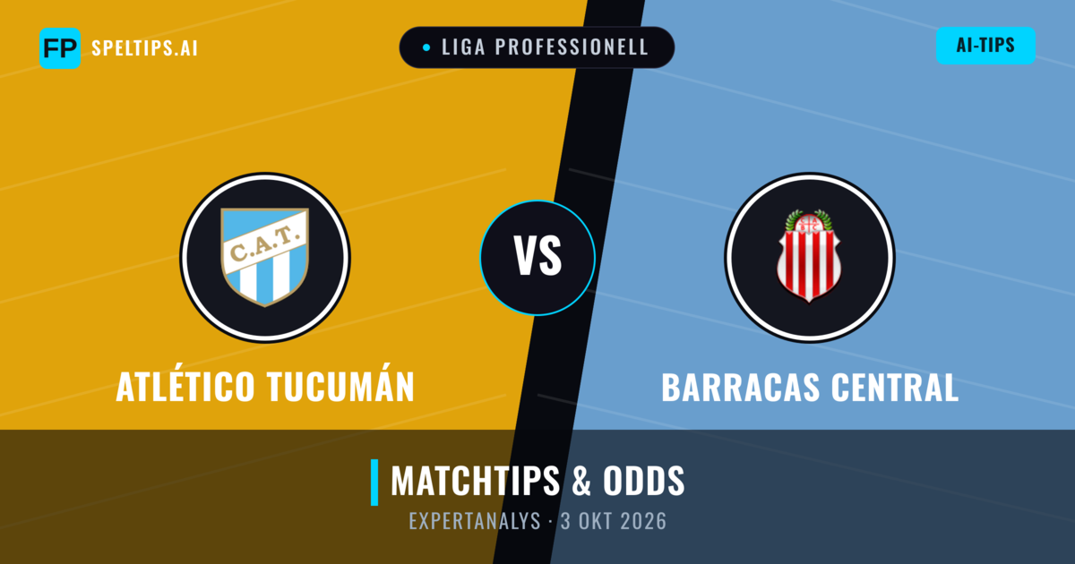 Atlético Tucumán vs Barracas Central — matchtips och förhandstitt