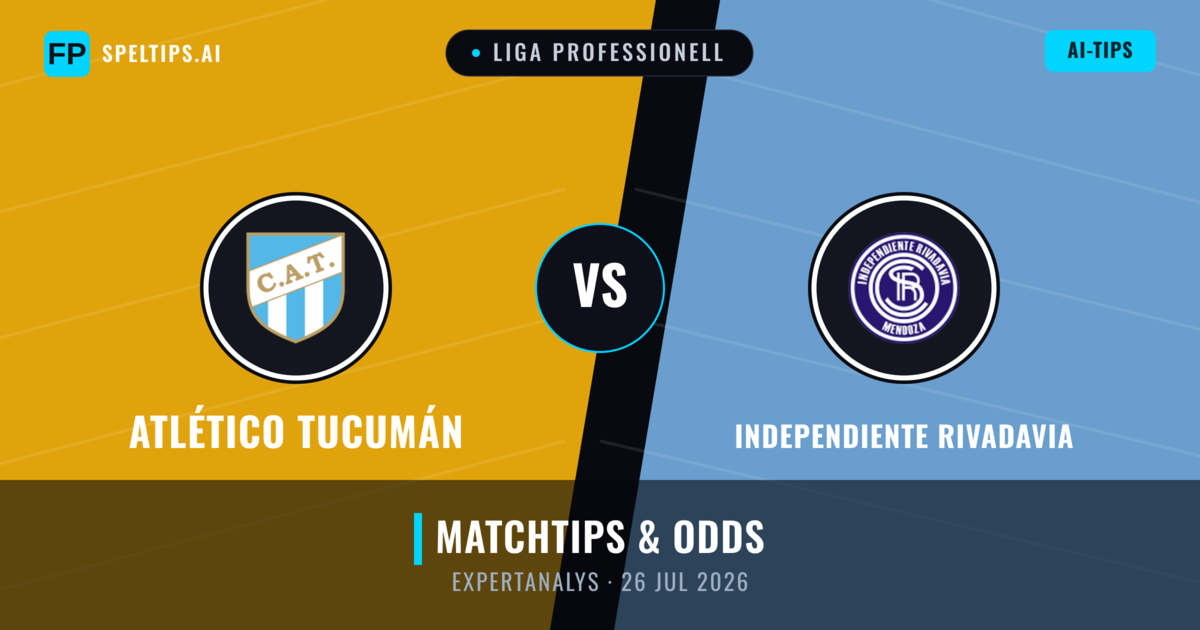 Atlético Tucumán vs Independiente Rivadavia — matchtips och förhandstitt