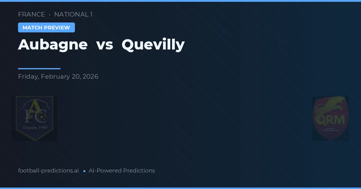 Aubagne vs Quevilly — matchtips och förhandstitt