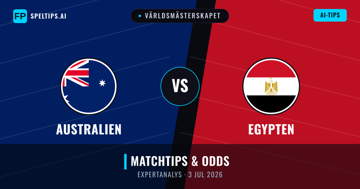 Australien vs Egypten — matchtips och förhandstitt