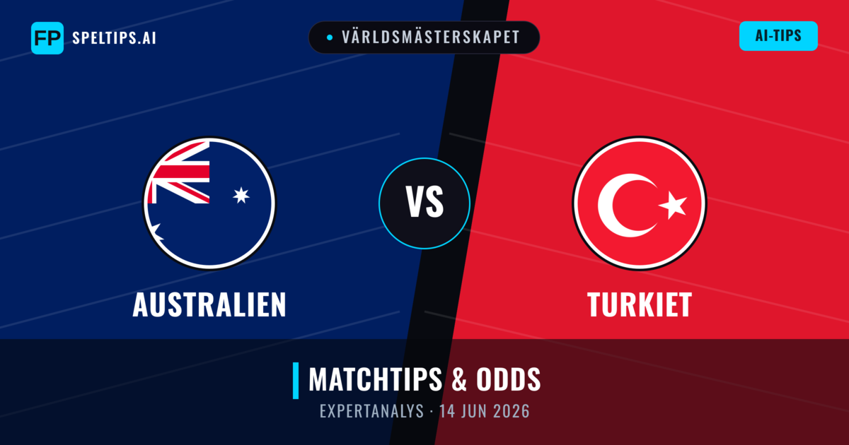 Australien vs Turkiet — matchtips och förhandstitt